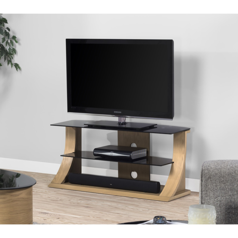 Curve Oak TV Stand by Great Furniture Trading Company
